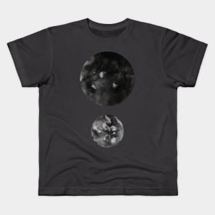 Black Minimal Dots Abstract Pattern. Kids T-Shirt